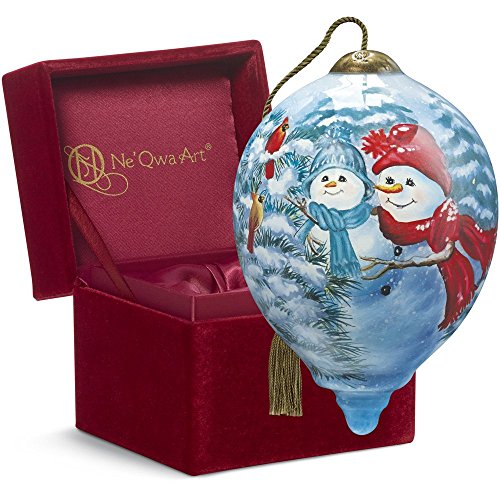 Ne’Qwa Art, Christmas Gifts, “A Mother’s Love” Artist Dona Gelsinger, Petite Princess-Shaped Glass Ornament, #7161110