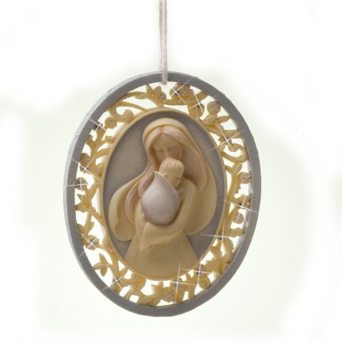 Enesco Foundations Mother and Child Ornament, 3-1/2-Inch