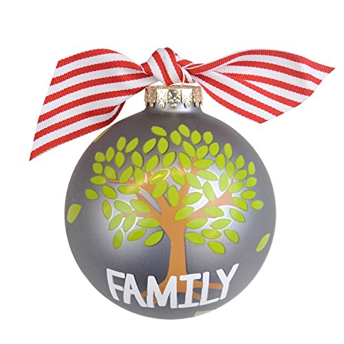 Coton Colors Family Tree Glass Ornament