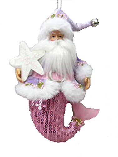 December Diamonds Blown Glass Ornament – Pink Santa