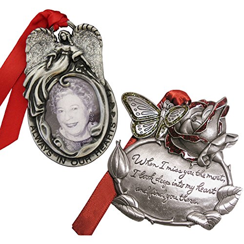 Personalized Gloria Duchin Memorial Christmas Ornament 2-Piece Set
