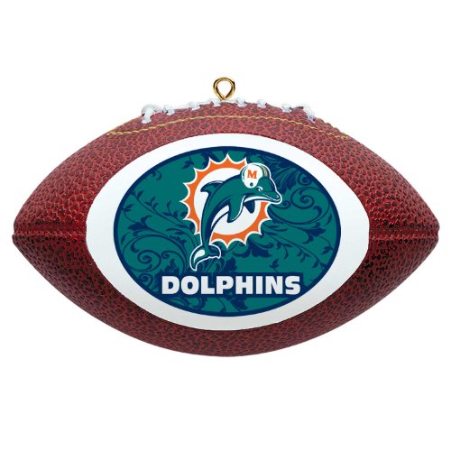 NFL Miami Dolphins Mini Replica Football Ornament