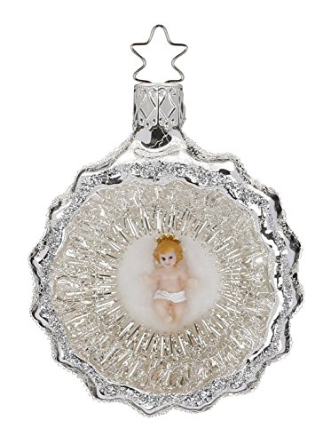 Inge-Glas Nostalgic Christ Child Baby Jesus Glass Ornament Made in Germany