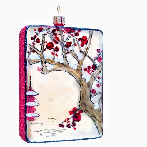 Ornaments to Remember: RED PLUM LANDSCAPE Christmas Ornament