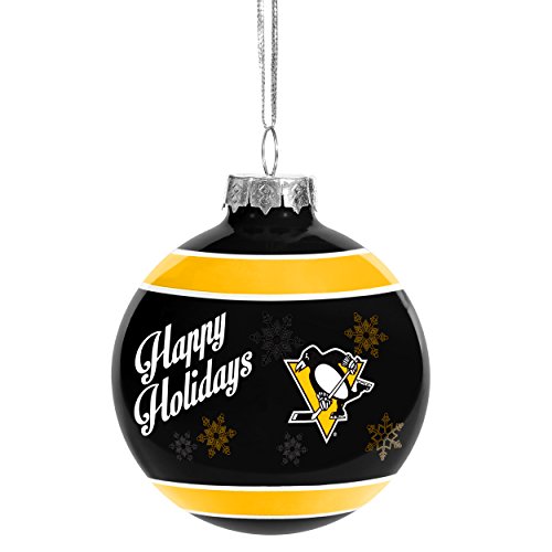 Pittsburgh Penguins Official NHL Holiday Christmas Ornament Glass Ball by Forever Collectibles 467816