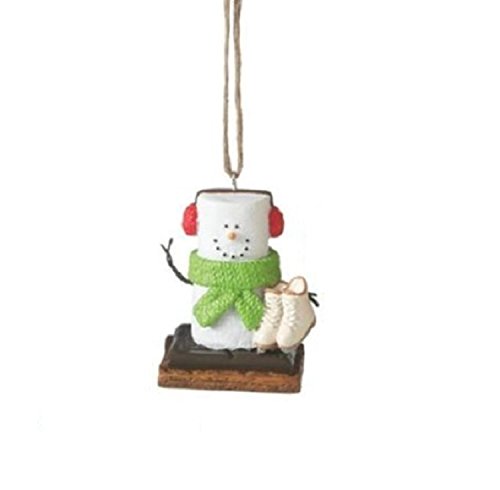 2.5″ S’mores Marshmallow Ice Skating Winter Sports Decorative Christmas Ornament