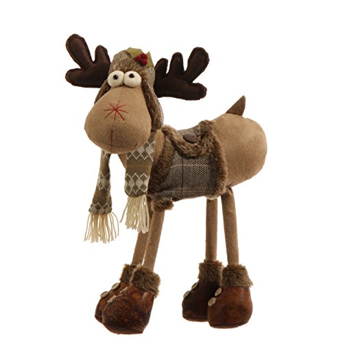RAZ Imports – 17″ Moose Christmas Display Piece or Christmas Tree Ornament