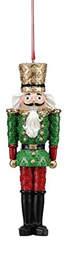 Nutcracker Ornament By Creative Co-op, Choice of Color (green)