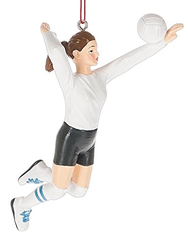 Female Volleyball Player Womens Sports Christmas Tree Ornament 3.75 inch by Midwest-CBK