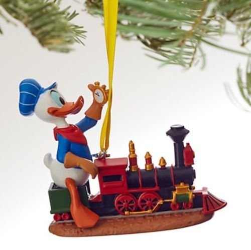 NEW Disney Store Donald Duck ”Out of Scale” Train 2016 Sketchbook Ornament