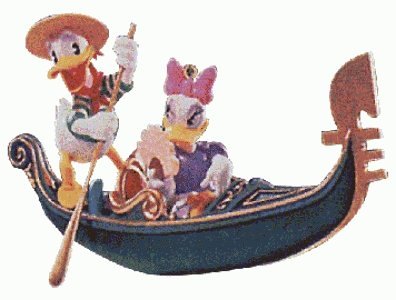 Hallmark Keepsake Ornament Donald and Daisy in Venice Romantic Vacations 1st in Series QXD4103 (1998) by Hallmark Disney