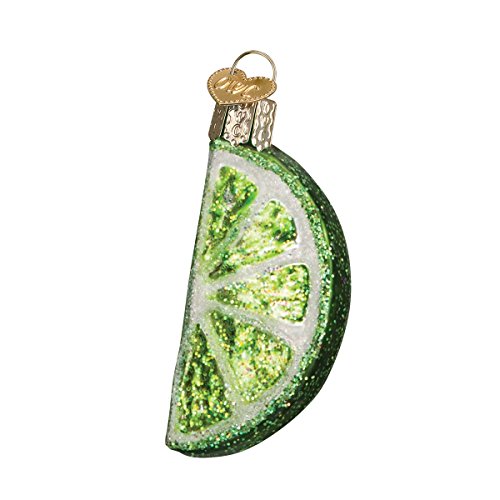 Old World Christmas Lime Slice Glass Blown Ornament