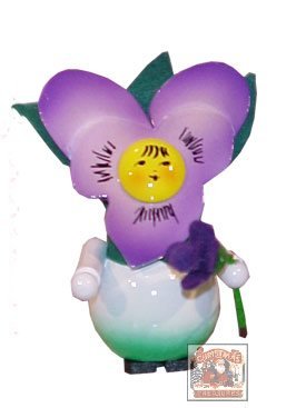 Steinbach Flower Series Pansy Girl Wooden Christmas Tree Ornament, Handcrafte…
