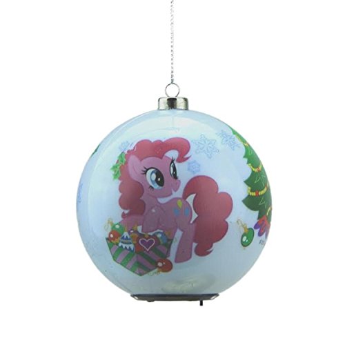 3.25″ Carlton Cards Heirloom Multi Color LED Lighted My Little Pony Christmas Ball Ornament