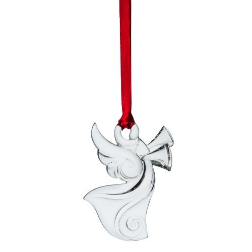 Orrefors Holly Days Angel Ornament by Orrefors