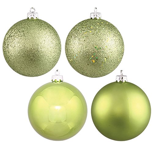 Vickerman 4 Finish Ornaments-24 Per Box, 2.4-Inch, Lime