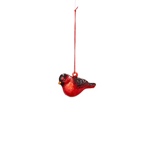 Sage & Co. XAO19473RD Small Glass Bird Ornament (12 Pack)