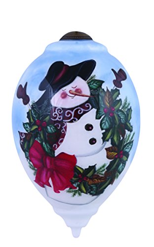 Ne’Qwa Art, Christmas Gifts, “Rejoice In The Season” Artist Eileen Rosenfeld, Princess-Shaped Glass Ornament, #7151137