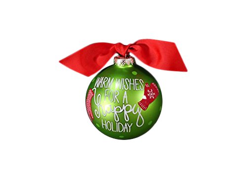 Coton Colors Warm Wishes Mittens Glass Ornament