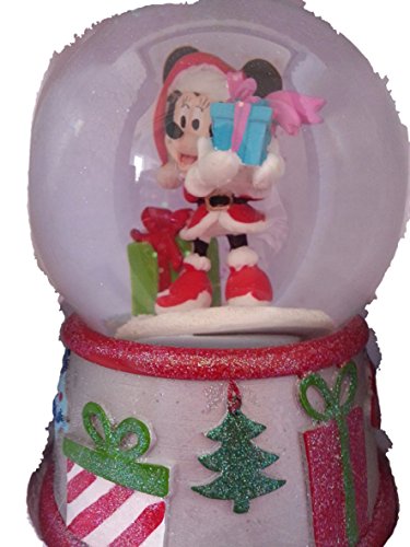 Disney Christmas Minnie Musical Waterglobe Snow Globe