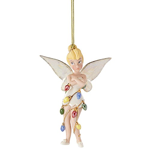 Lenox Disney 2016 Annual Tinkerbell Ornament All Wrapped Up Tree Lights Fairy Pixie