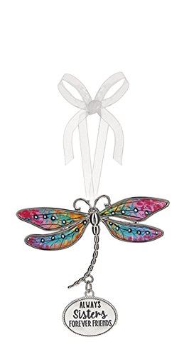Always Sisters Forever Friends Rainbow Wings Dragonfly Ornament – By Ganz