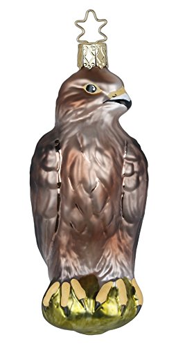 Falcon, #1-038-16, from the 2016 Bird Haus Collection by Inge-Glas Manufaktur; Gift Box Included