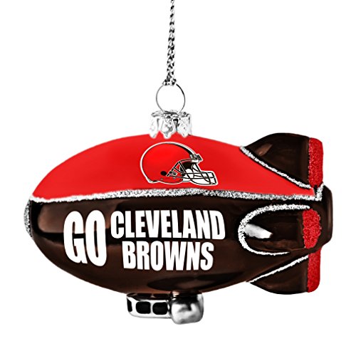 NFL Cleveland Browns Glitter Blimp Ornament