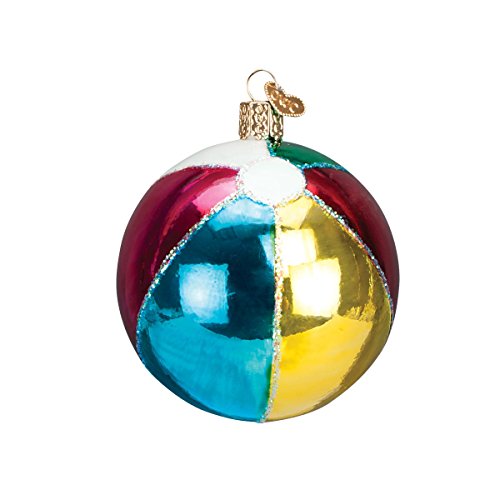 Old World Christmas Beach Ball Glass Blown Ornament