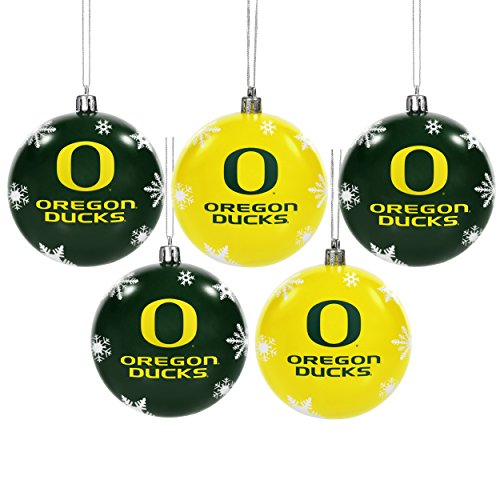 Oregon Ducks 2016 5-Ball Shatterproof Ornament
