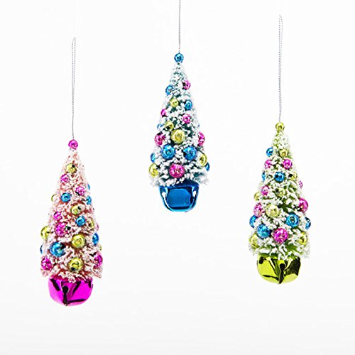 One Hundred 80 Degrees Christmas Tree Jingle Bell Hanging Ornaments (Set/3)