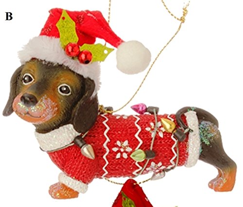 RAZ Night Before Christmas, Dog Ornament, Choice of Style, B