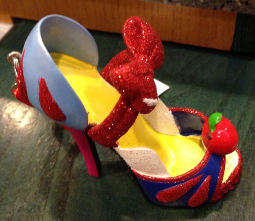 Disney Parks Snow White Shoe Figurine Ornament NEW