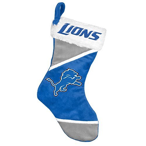2014 NFL Football Team Logo Colorblock Holiday Stocking (Detroit Lions)