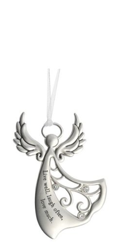 Ganz Angels By Your Side Ornament – Live well, laugh often, love much.