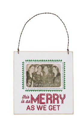 Glitter Ornament Frame “This Is As Merry As We Get”