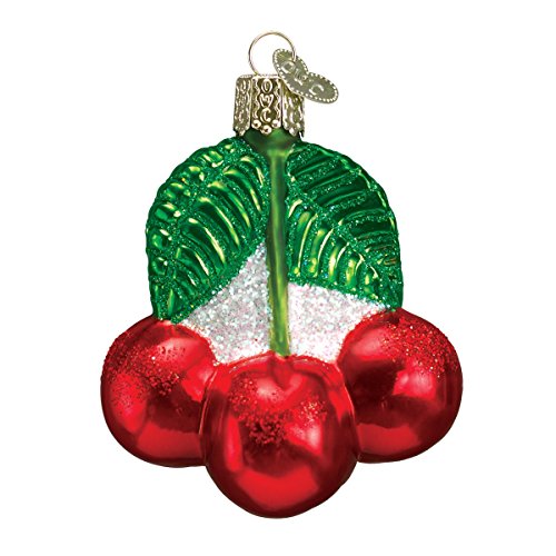 Old World Christmas Cherries Glass Blown Ornament