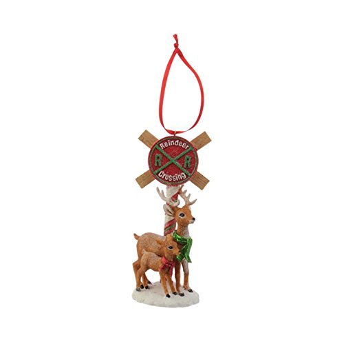 RAZ Imports 5″ Reindeer Crossing Ornament (3607042)