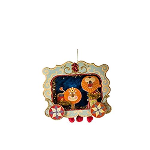 One Hundred 80 Degrees Circus Theme Hanging Paper Ornament (Lions)