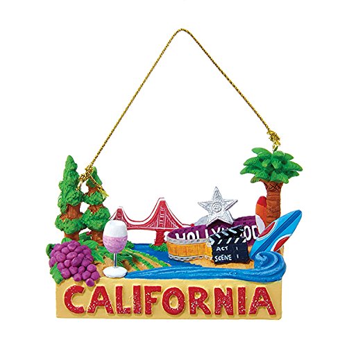 Kurt Adler California Travel Resin Ornament