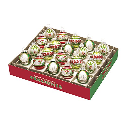 Holiday Splendor 1.25″ Decorated Silver Rounds (Set Of 20) by Christopher Radko