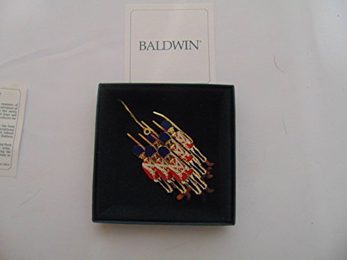 Baldwin Toy Soldiers Ornament, Brass covered in 24k gold
