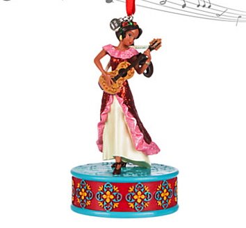 Disney Elena of Avalor Singing Sketchbook Ornament Sings “My Time” 2016 Version with Logo Charm
