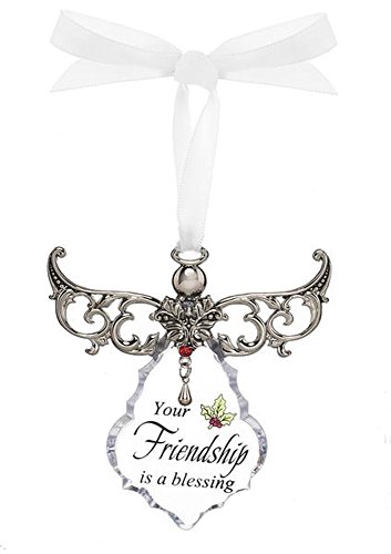 Your Friendship is a Gift Clear Angel Gown Christmas Tree Ornament – By Ganz