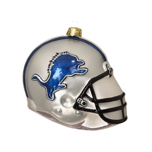 Detroit Lions NFL Glass Helmet 3″ Christmas Tree Ornament – NFL Football