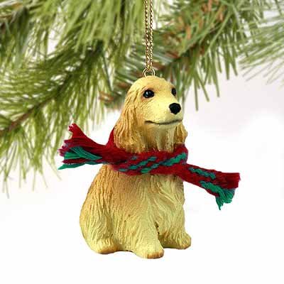 English Cocker Miniature Dog Ornament – Buff