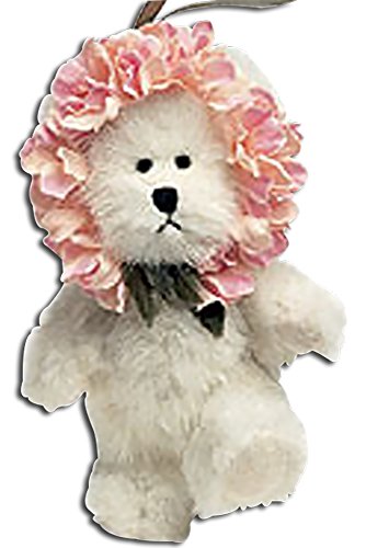 Boyds Plush Zinnia Teddy Bear Flower Ornament