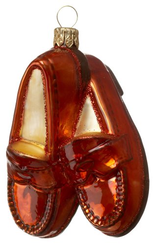Ornaments To Remember Loafers (natural) Hand-Blown Glass Ornament