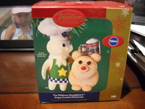 The Pillsbury Doughboy’s Sugar-Coated Christmas Ornament with sound Carlton Heirloom 2004