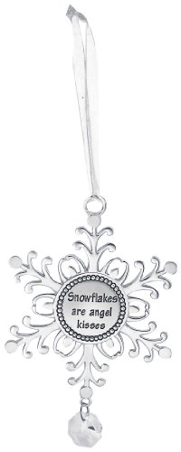 Snowflake Ornament by Ganz – Snowflakes Are Angel Kisses